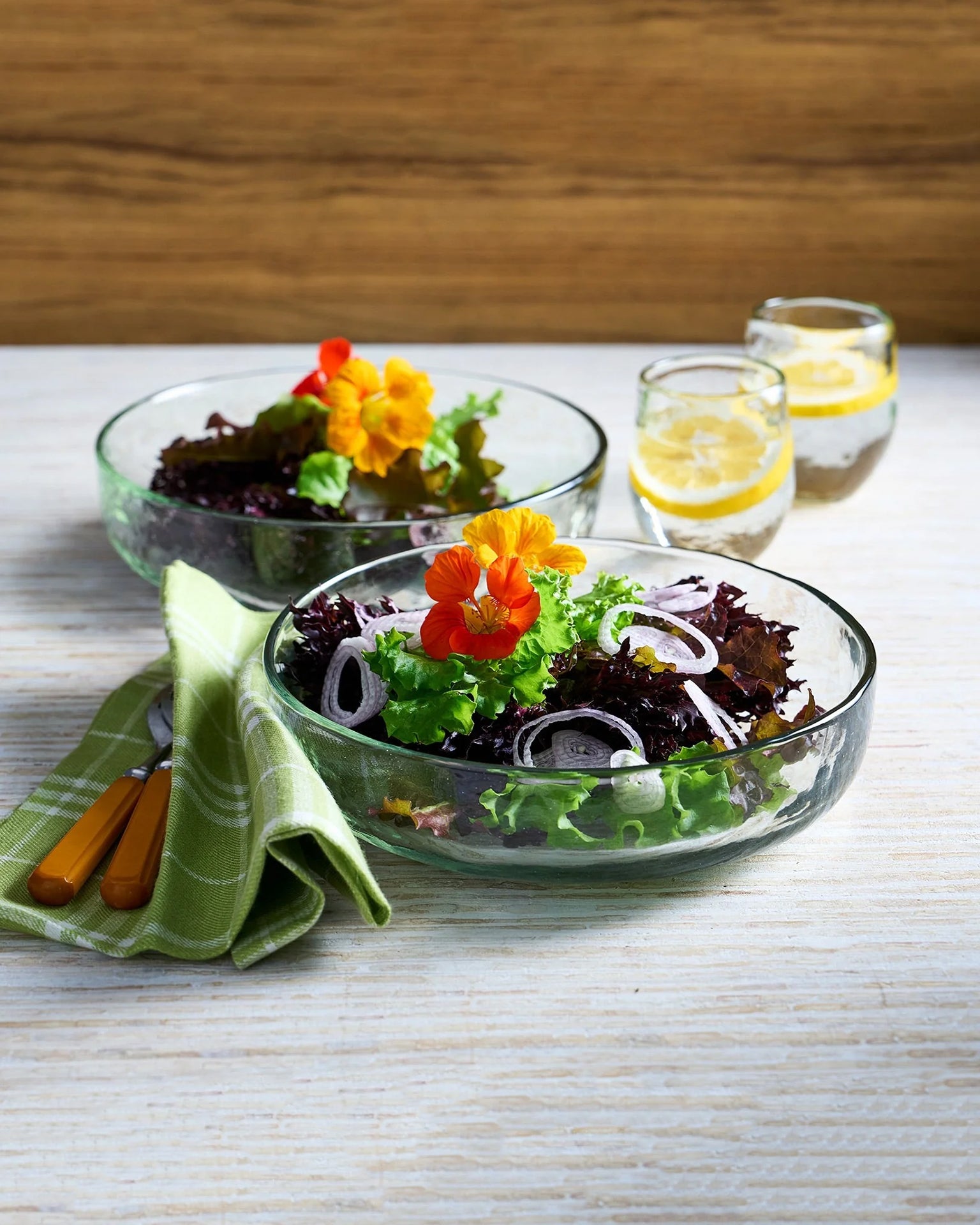 Pebbled Low Bowls - Set of 2