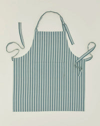 Essential Striped Apron in Sky/Peacock