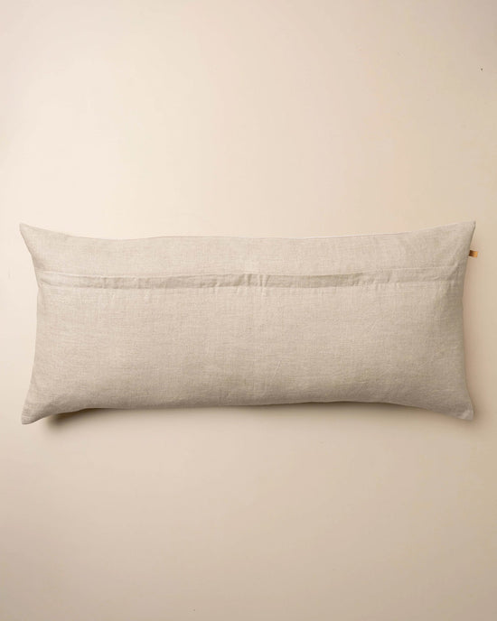 Velvet Body Pillow with feather insert by Saarde, in dark olive, featuring a smooth velvet texture and shown against a plain light background.