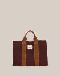 Mini Shopper Bag No 45 in Canvas Garnet