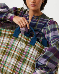 Shopper Bag No 46 in Secret Checks Amazon