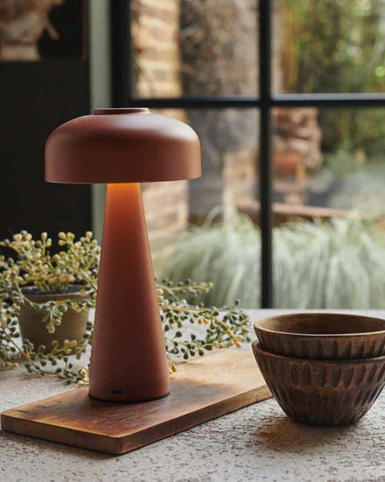 Abigail Ahern Adelaide LED Lamp in Terracotta 