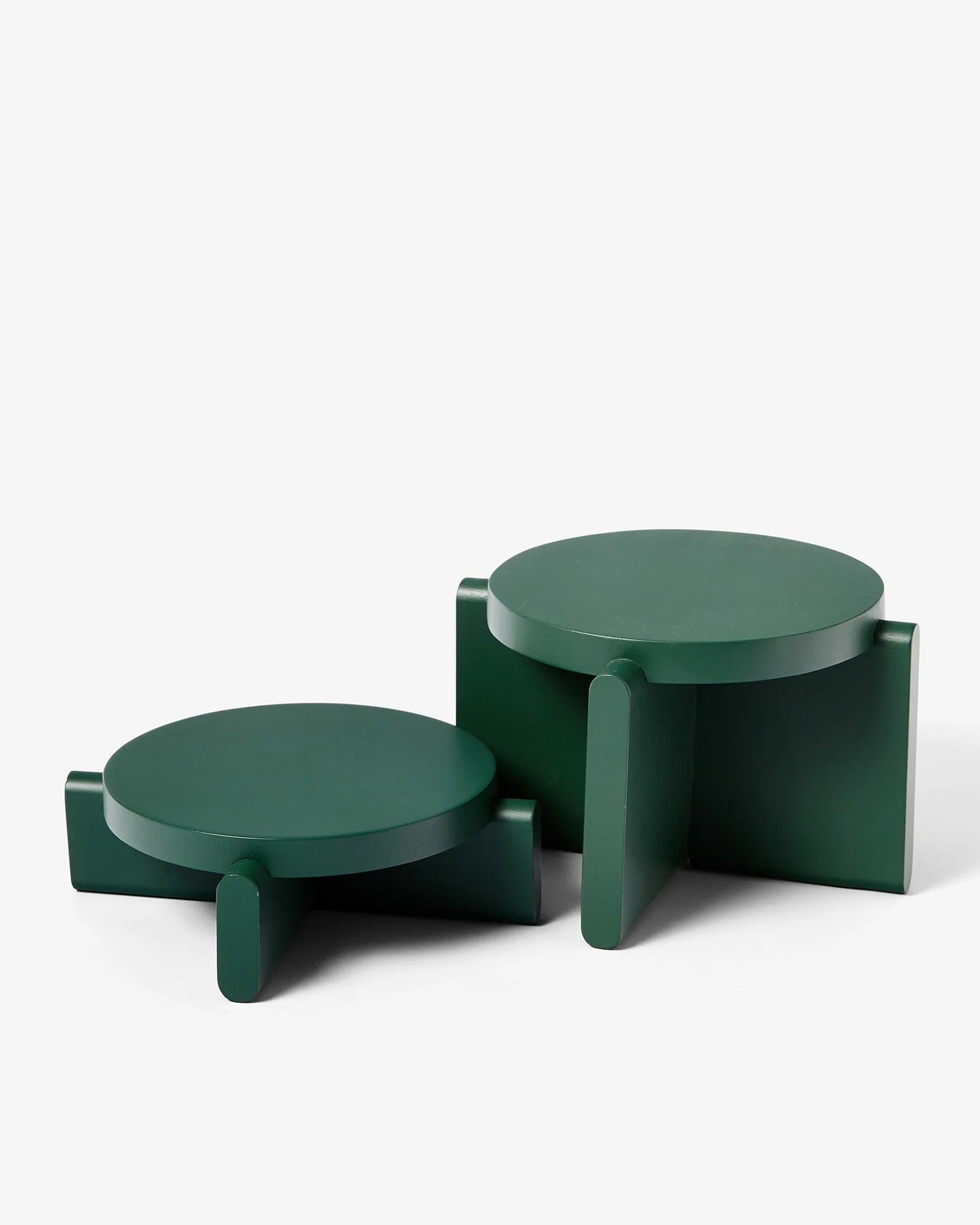Pedestal Set - Green - 2pcs