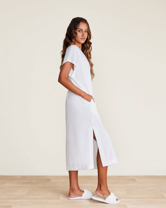 Barefoot Dreams Cozyterry Caftan in Sea Salt