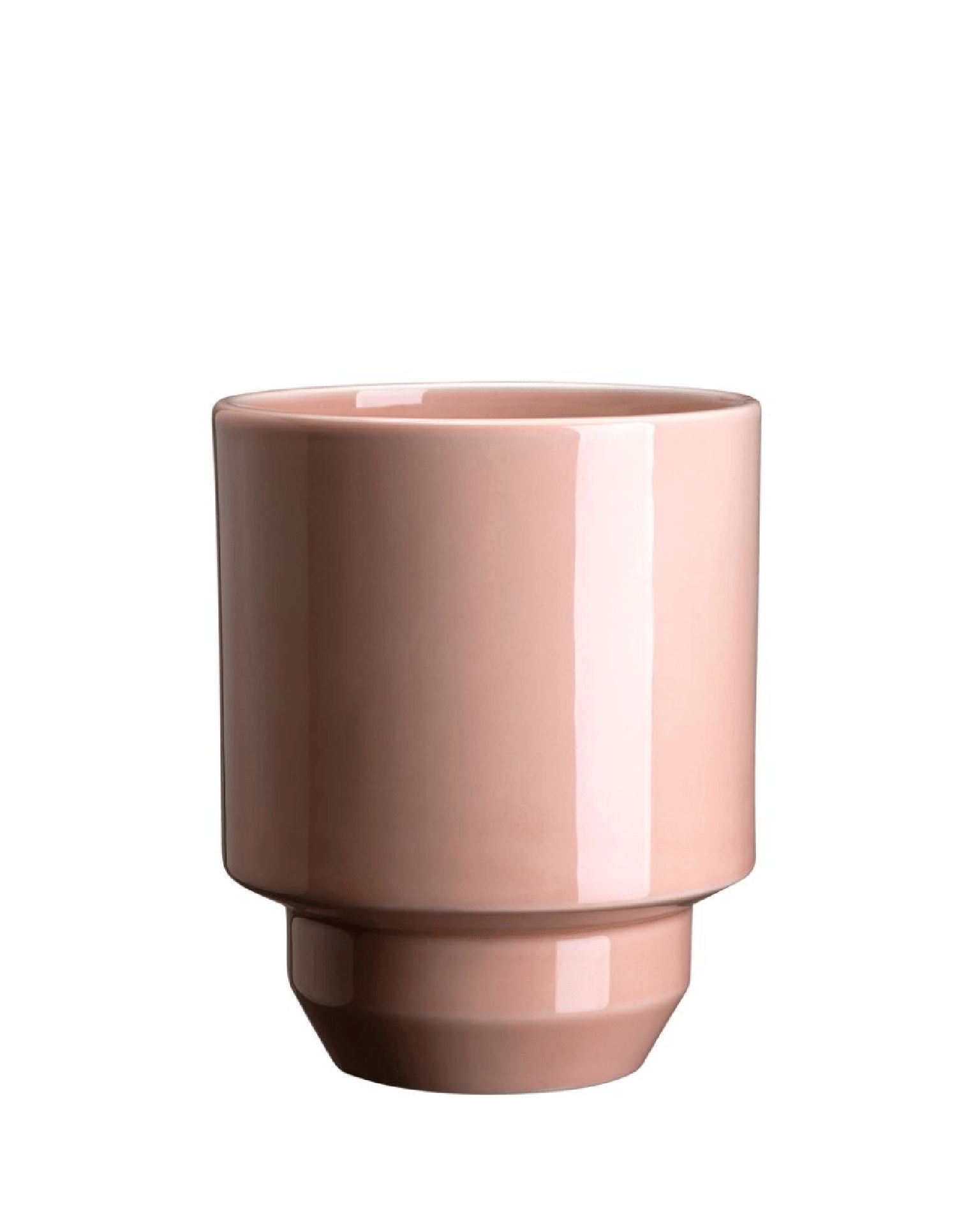 Hoff Glazed 5.5 inch Cachepot in Quartz Rose