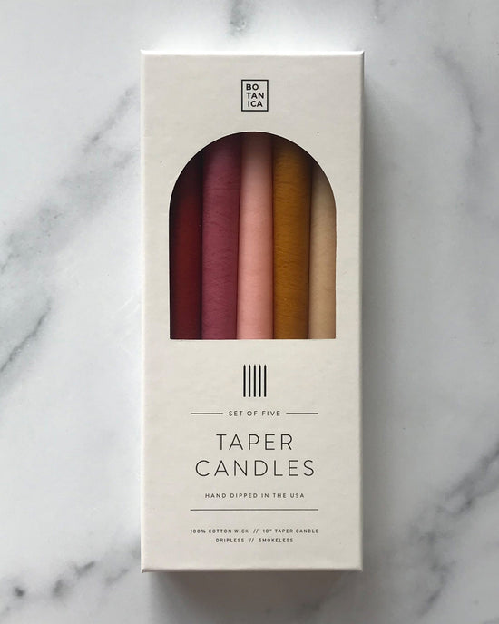 BOTANICA Zodiac Taper Candles in Fire 