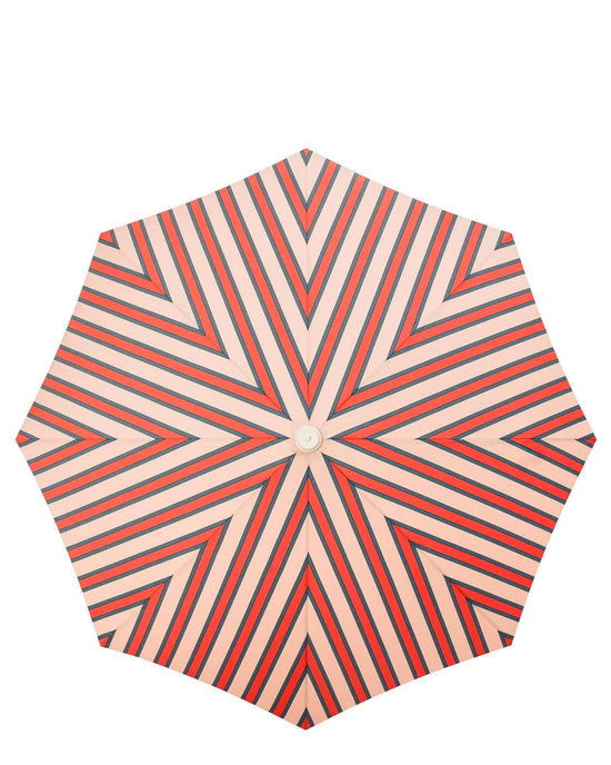 Business & Pleasure Co Home Amalfi Umbrella - Bistro Dusty Pink Stripe