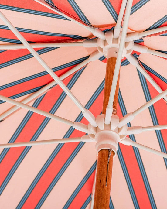 Business & Pleasure Co Home Amalfi Umbrella - Bistro Dusty Pink Stripe