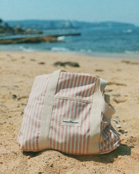 Business & Pleasure Co Home Beach Bag - Laurens Pink Stripe
