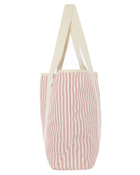 Business & Pleasure Co Home Beach Bag - Laurens Pink Stripe