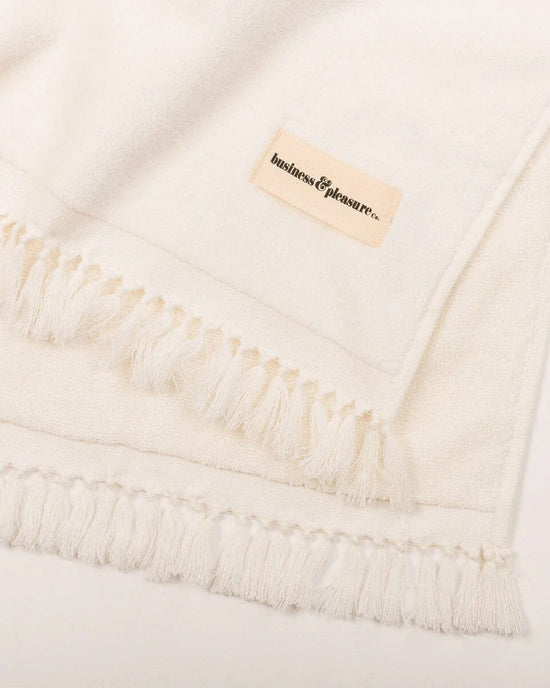 Business & Pleasure Co Beach Towel - Antique White 