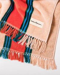 Business & Pleasure Co Beach Towel - Bistro Dusty Pink Stripe 