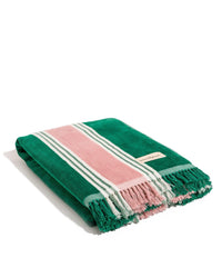 Business & Pleasure Co Beach Towel - Bistro Green Stripe 