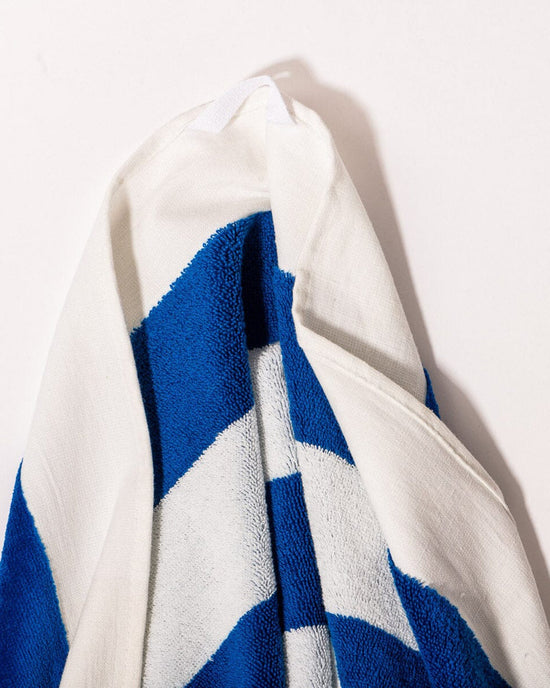Business & Pleasure Co Beach Towel - Crew Mediterranean Blue Stripe 