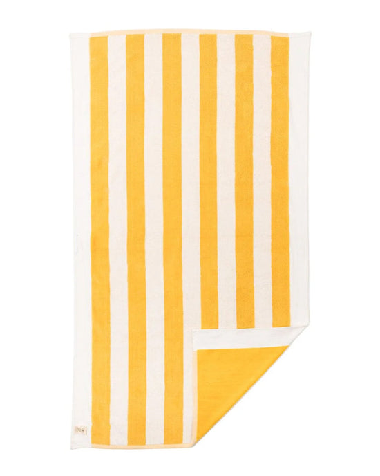 Business & Pleasure Co Beach Towel - Crew Mimosa Yellow Stripe 