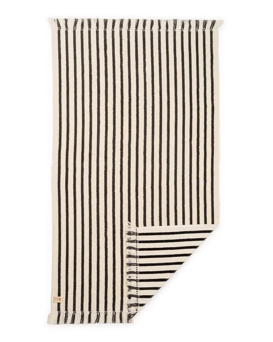 Business & Pleasure Co Beach Towel - Laurens Navy Stripe 