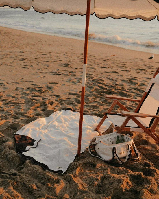 Business & Pleasure Co Beach Towel - Rivie White 