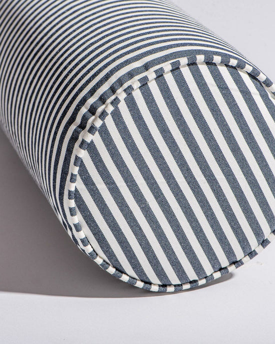 Business & Pleasure Co Bolster Pillow - Laurens Navy Stripe 