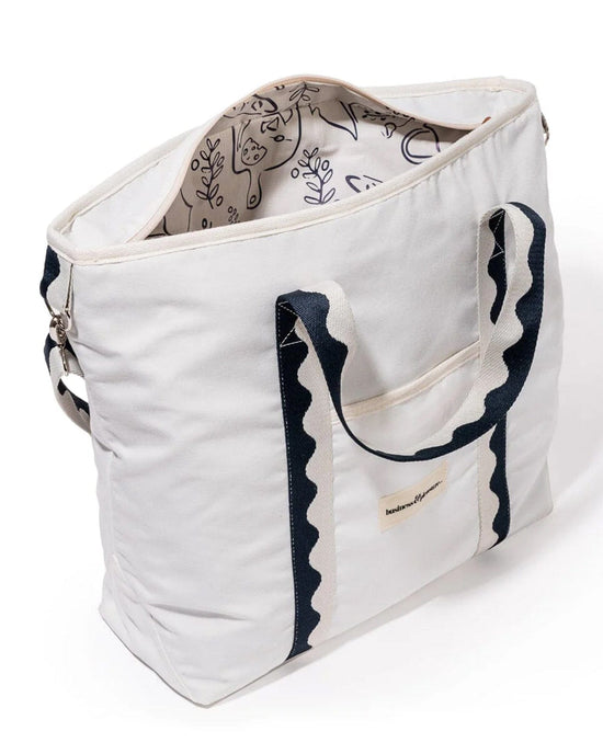 Business & Pleasure Co Home Cooler Tote Bag - Rivie White