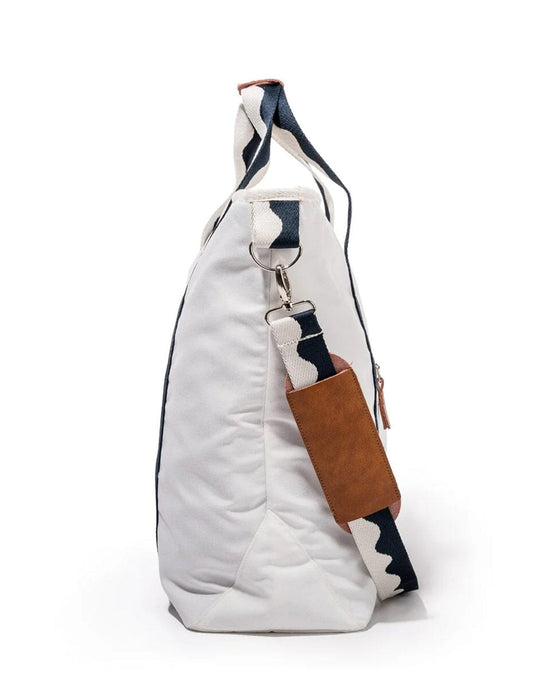 Business & Pleasure Co Home Cooler Tote Bag - Rivie White