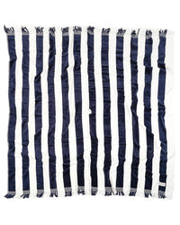 Business & Pleasure Co Holiday Beach Blanket - Navy Capri Stripe 