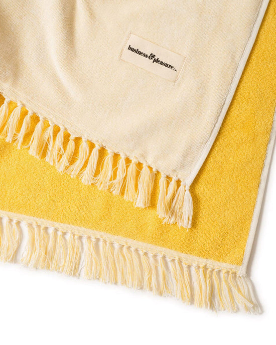 Business & Pleasure Co Holiday Beach Blanket - Ocean Mimosa Stripe 