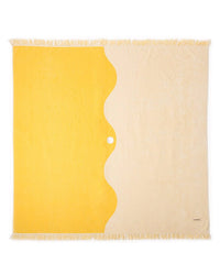 Business & Pleasure Co Holiday Beach Blanket - Ocean Mimosa Stripe 
