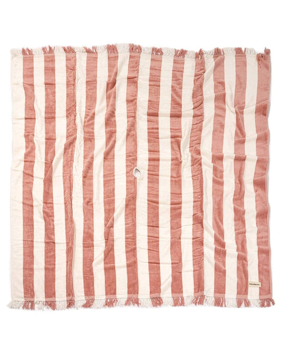 Business & Pleasure Co Holiday Beach Blanket - Pink Capri Stripe 