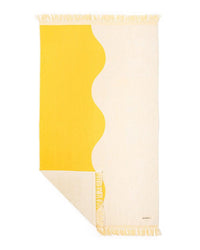 Business & Pleasure Co Holiday Beach Towel - Ocean Mimosa Stripe 