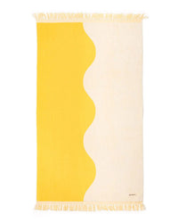 Business & Pleasure Co Holiday Beach Towel - Ocean Mimosa Stripe 