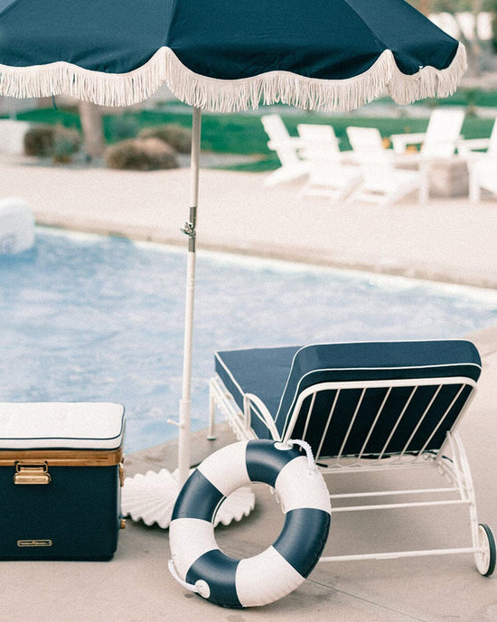 Business & Pleasure Co Large Classic Pool Float - Rivie White 