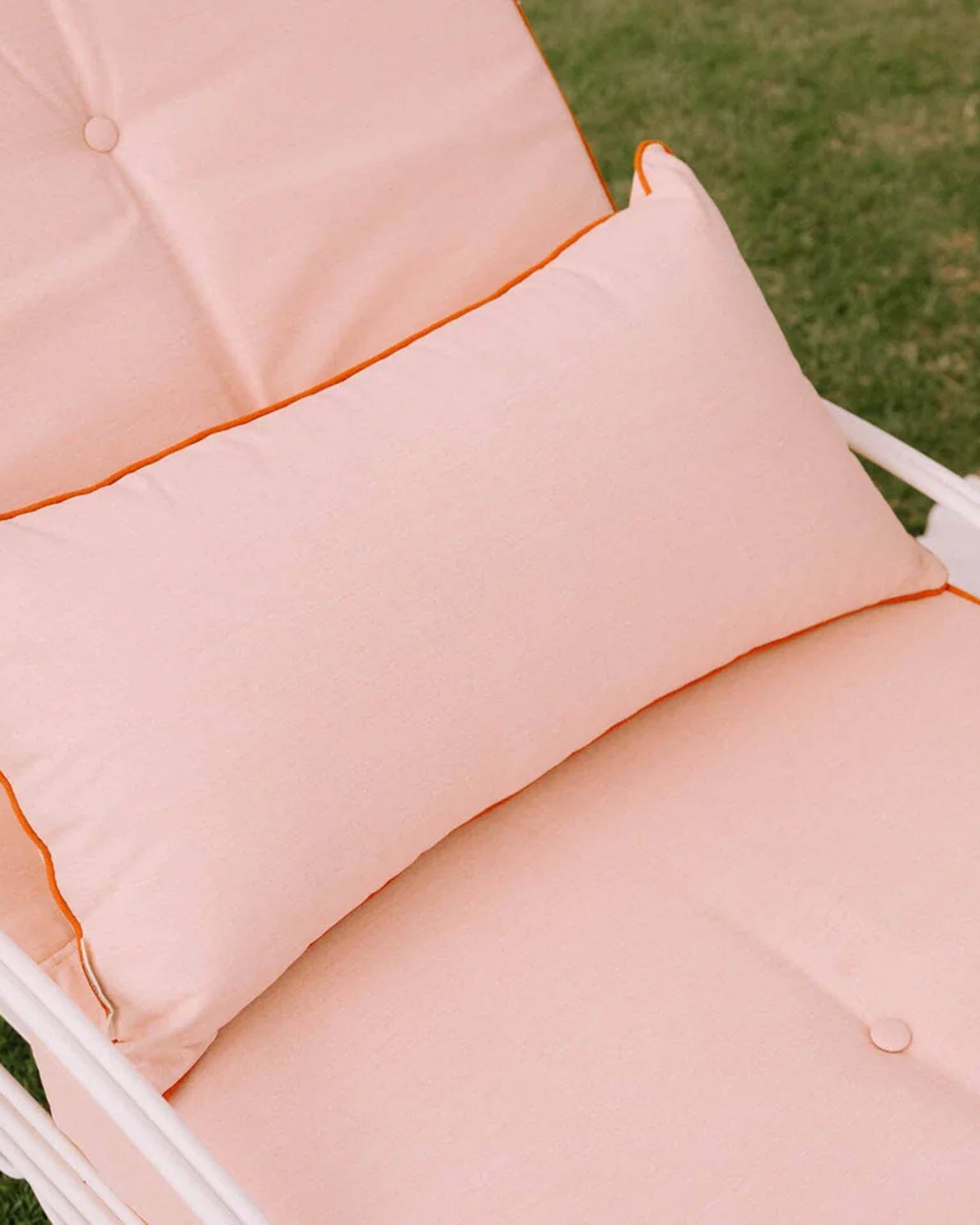 Rectangle Throw Pillow - Rivie Pink - Thumbnail 2