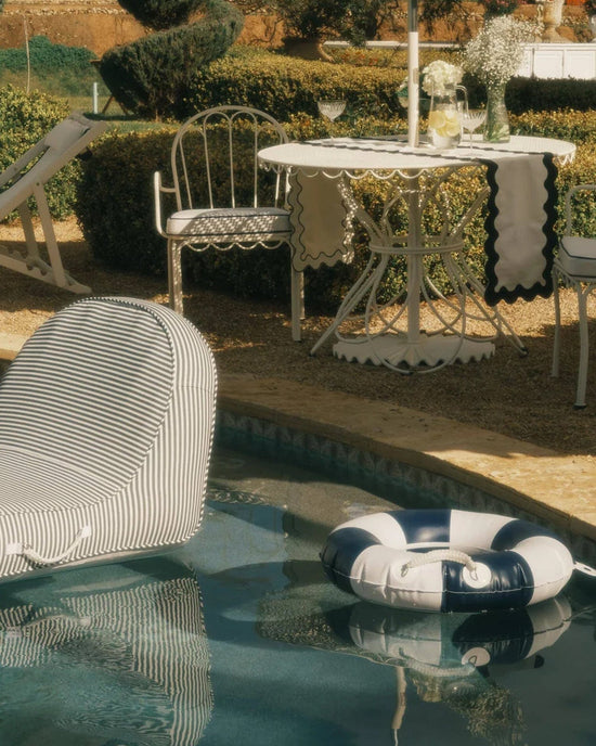 Business & Pleasure Co Home Small Classic Pool Float - Rivie White
