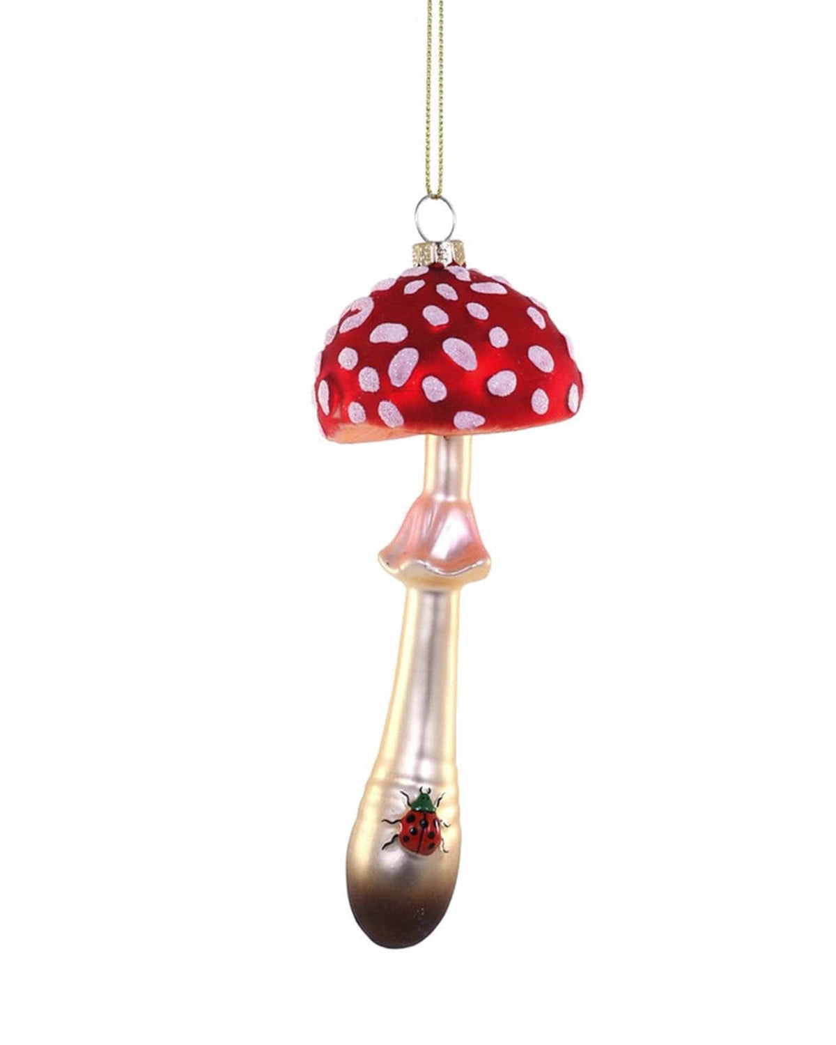 Woodlands Toadstool with Ladybug Ornament