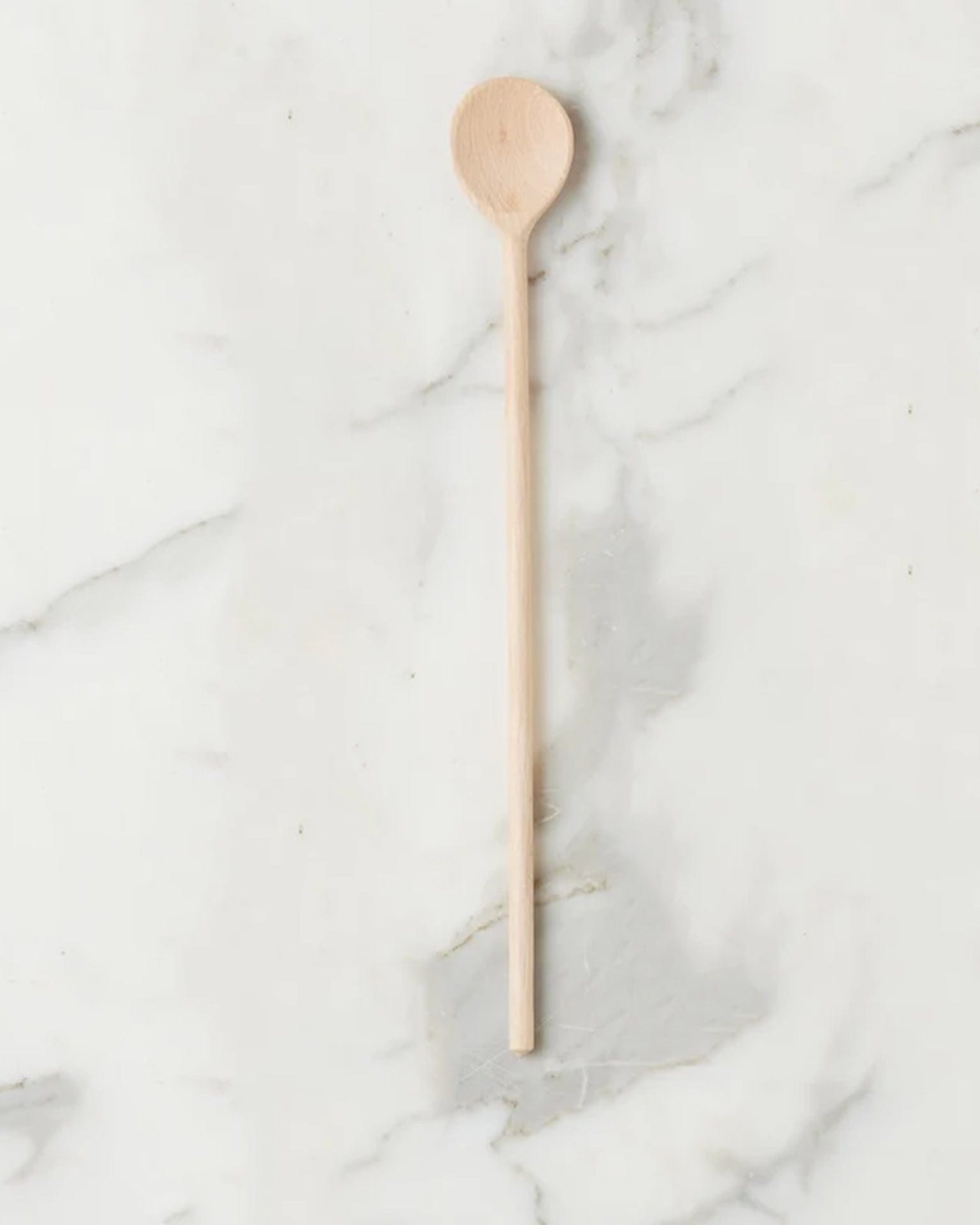Beechwood Cooking Spoon - 14in Round
