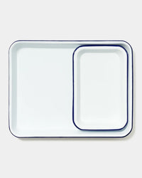Falcon Enamelware Small Tray in Samphire Green 