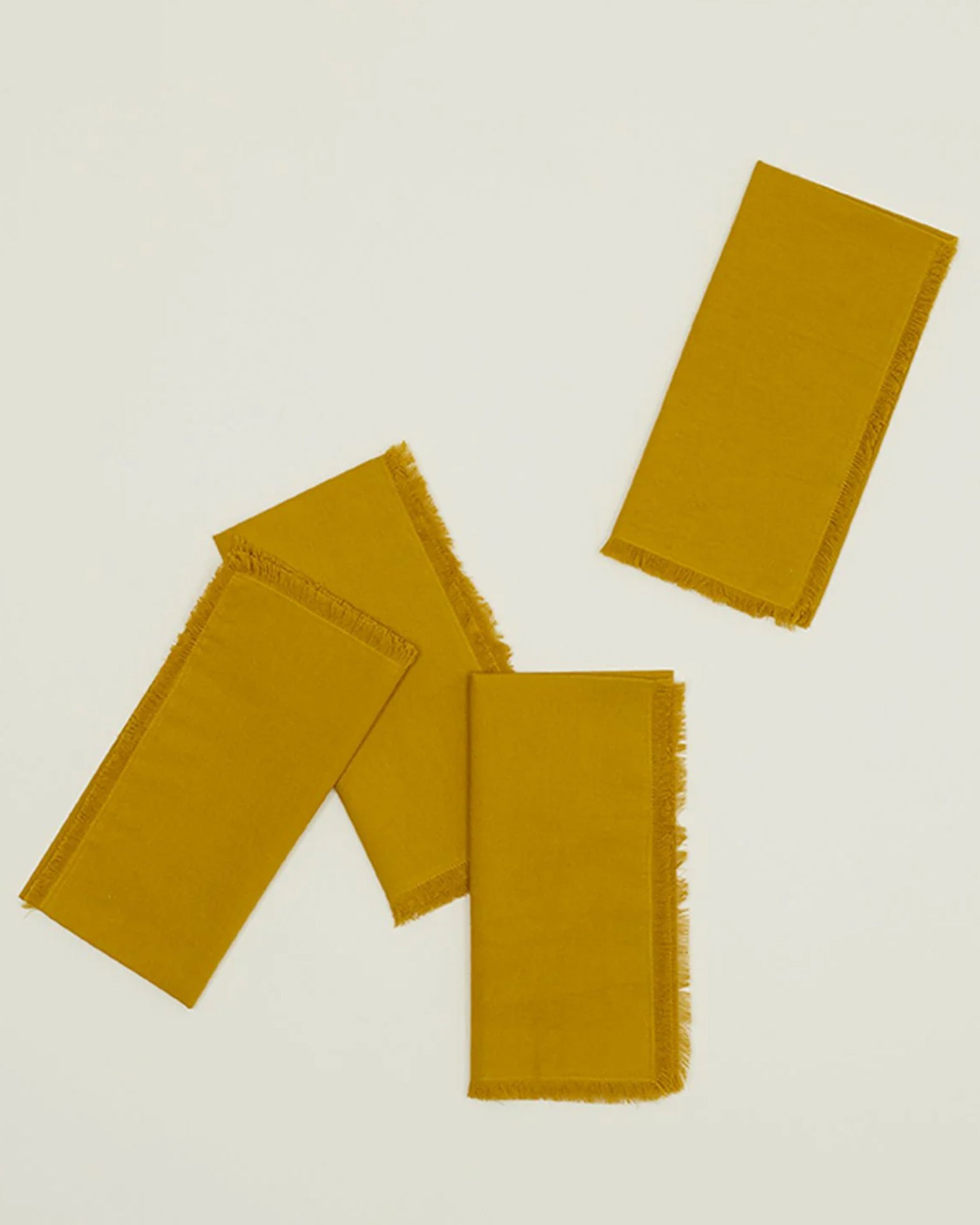 Essential Dinner Napkins in Mustard - Set of 4