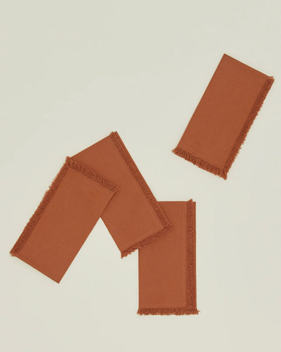 Hawkins New York Essential Dinner Napkins in Terracotta - Set of 4 