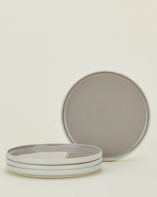 Hawkins New York Essential Dinnerware in Light Grey - 16 Piece Set 