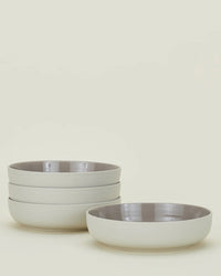 Hawkins New York Essential Dinnerware in Light Grey - 16 Piece Set 