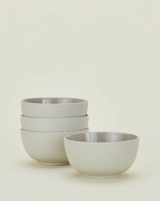 Hawkins New York Essential Dinnerware in Light Grey - 16 Piece Set 