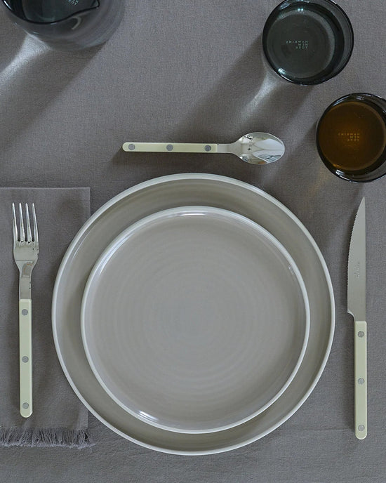 Hawkins New York Essential Dinnerware in Light Grey - 16 Piece Set 