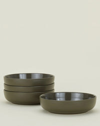 Hawkins New York Essential Dinnerware in Olive - 16 Piece Set 