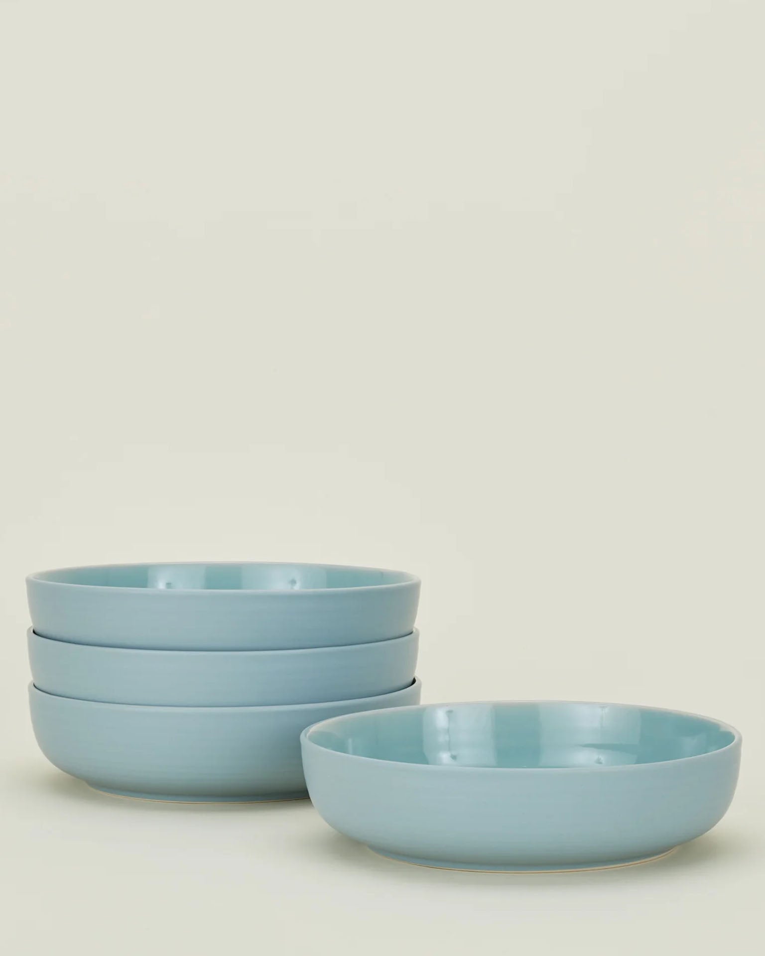 Essential Low Bowls in Sky - Set of 4