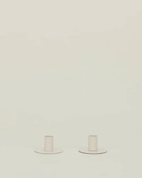 Hawkins New York Home Essential Metal Candle Holders - Set of 2 in Ivory