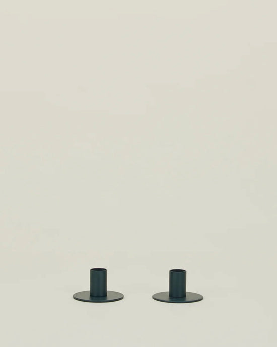 Hawkins New York Essential Metal Candle Holders - Set of 2 in Peacock 