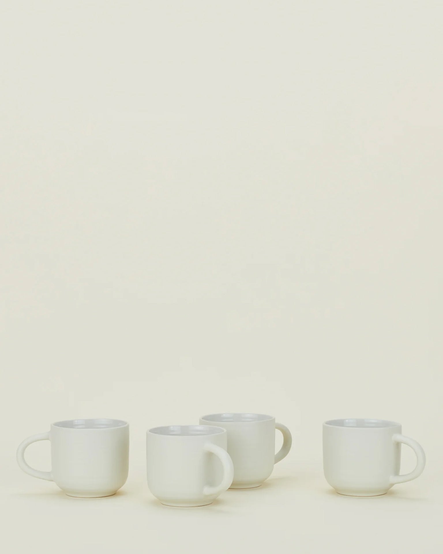Essential Mugs in Bone - Set of 4