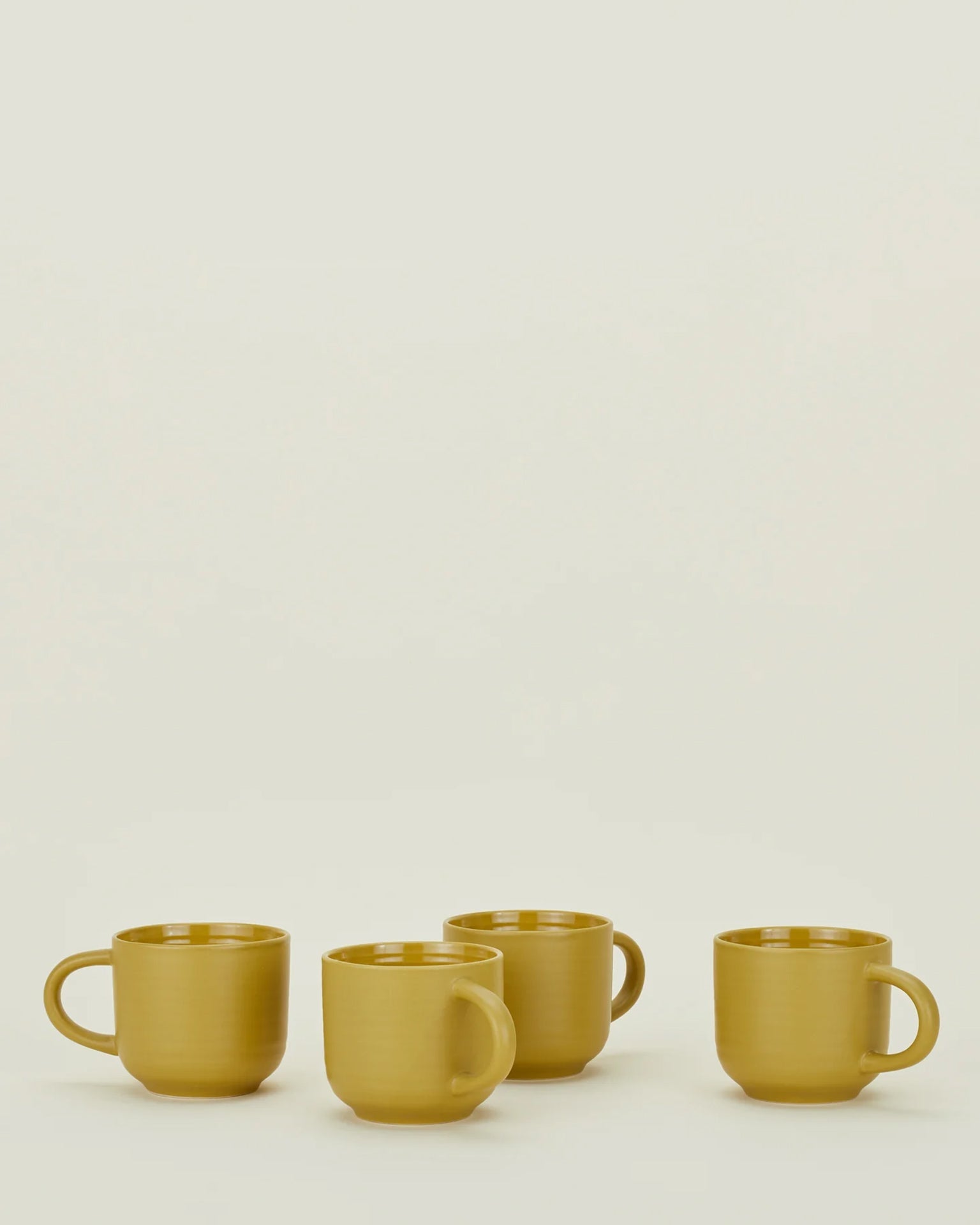 Essential Mugs in Mustard - Set of 4