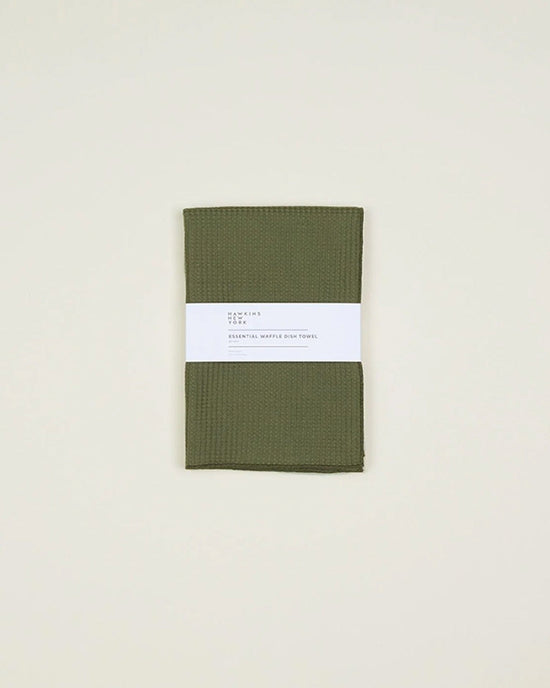 Hawkins New York Home Set of 2 Essential Waffle Dish Towels - Olive + Sage