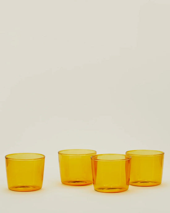 Hawkins New York Set of 4 Essential Glassware in Amber 